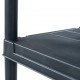 Sonata Стелаж за съхранение, черен, 125 кг, 60x30x180 см, пластмаса -