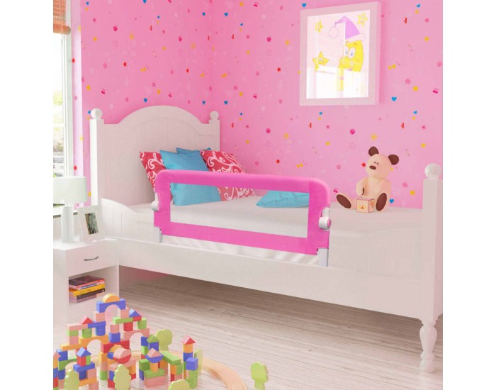Sonata Ограничители за бебешко легло, 2 бр, розови, 102x42 см -