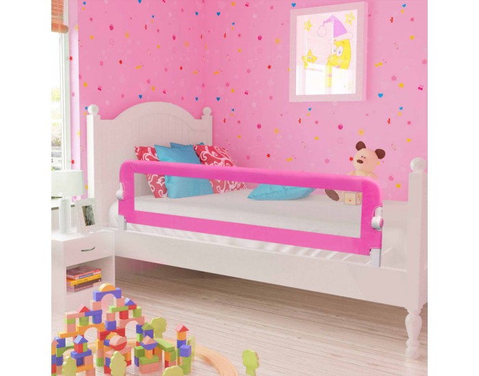Sonata Ограничители за бебешко легло, 2 бр, розови, 150x42 см -