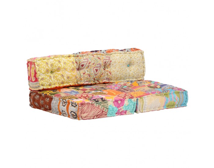 Sonata Палетна възглавница за диван, многоцветна, текстил, пачуърк -