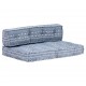 Sonata Палетна възглавница за диван, индиго, текстил, пачуърк -