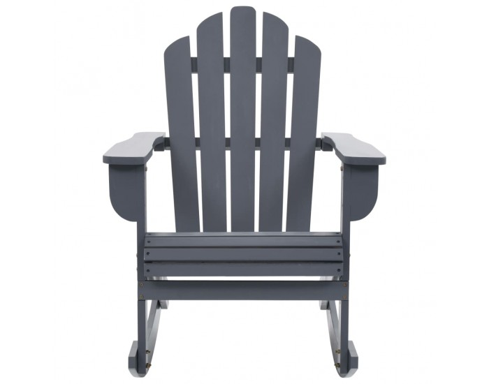 Sonata Градински люлеещ стол, дърво, сив -