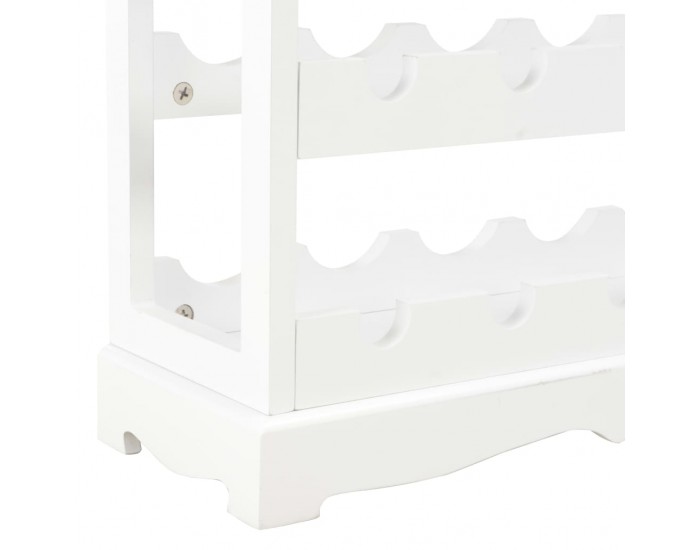 Sonata Шкаф за вино, бял, 70x22,5x70,5 см, МДФ -