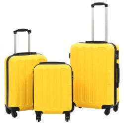 Sonata Комплект твърди куфари с колелца, 3 бр, жълти, ABS - Аксесоари за пътуване