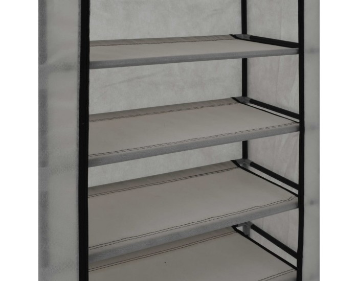 Sonata Шкаф за обувки с покривало, сив, 58х28х106 см, плат -