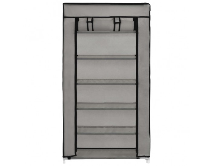 Sonata Шкаф за обувки с покривало, сив, 58х28х106 см, плат -