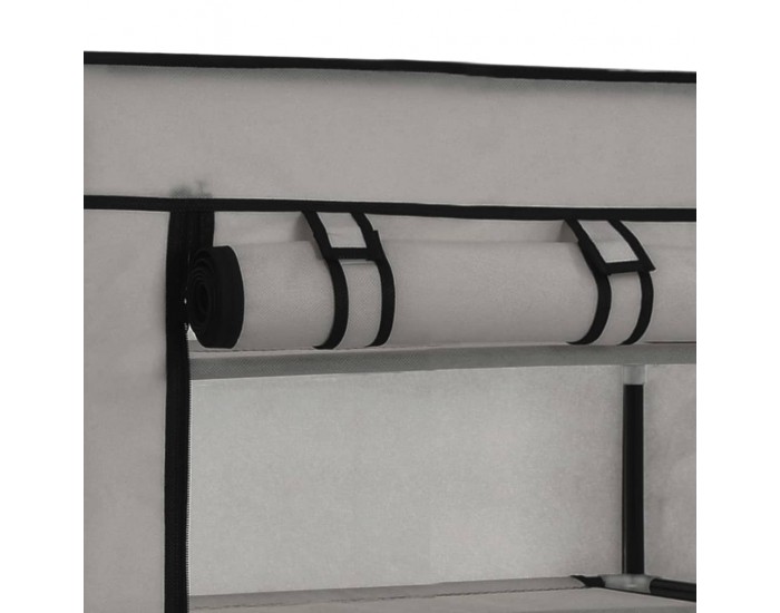 Sonata Шкаф за обувки с покривало, сив, 58х28х106 см, плат -