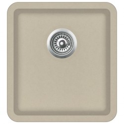 Sonata Гранитна кухненска мивка с едно корито, бежова - Мивки
