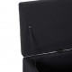 Sonata Пейка с отделение за съхранение, 116 см, черна, полиестер -