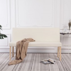 Sonata Пейка, 139,5 см, кремава, изкуствена кожа - Мека мебел