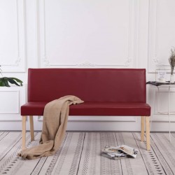 Sonata Пейка, 139,5 см, виненочервена, изкуствена кожа - Мека мебел