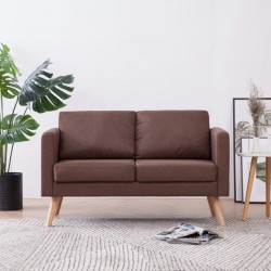 Sonata 2-местен диван, текстил, кафяв - Мека мебел