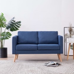 Sonata 2-местен диван, текстил, син - Мека мебел
