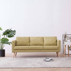 Sonata 3-местен диван, текстил, зелен - Мека мебел