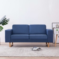Sonata 2-местен диван, текстил, син - Мека мебел