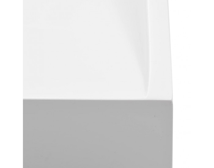 Sonata Мивка, 60x38x11 см, минерална/мраморна отливка, бяла -