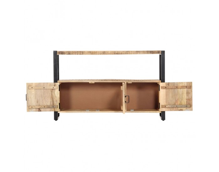 Sonata Страничен шкаф, 120x30x75 см, манго масив -