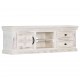 Sonata ТВ шкаф, бял, 120x30x40 см, мангово дърво масив -