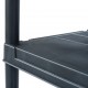 Sonata Стелажи за съхранение 2 бр черни 125 кг 60x30x180 см пластмаса -