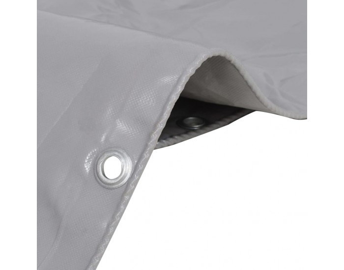 Sonata Брезентово платнище, 650 гр/м², 5x6 м, сиво -