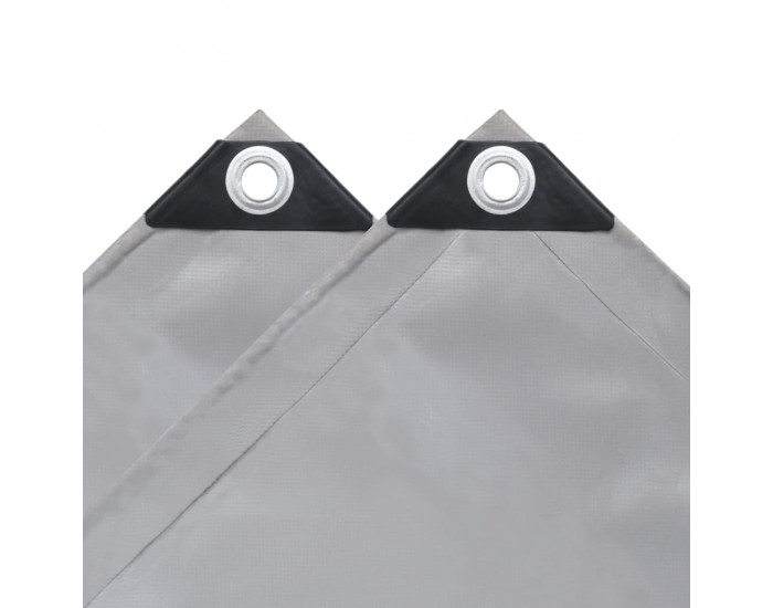 Sonata Брезентово платнище, 650 гр/м², 5x6 м, сиво -