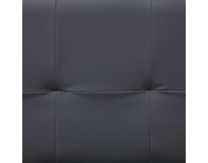 Sonata Разтегателен диван с две възглавници, сив, изкуствена кожа -