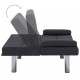 Sonata Разтегателен диван с две възглавници, тъмносив, полиестер -
