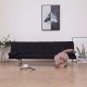 Sonata Разтегателен диван с две възглавници, черен, полиестер - Sonata Разтегателен диван с две възглавници, черен, полиестер -