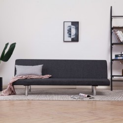 Sonata Разтегателен диван, тъмносив, полиестер - Мека мебел