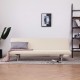 Sonata Разтегателен диван, кремав, полиестер -