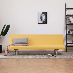 Sonata Разтегателен диван, жълт, полиестер - Дивани