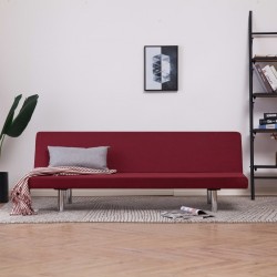 Sonata Разтегателен диван, червен, полиестер - Мека мебел