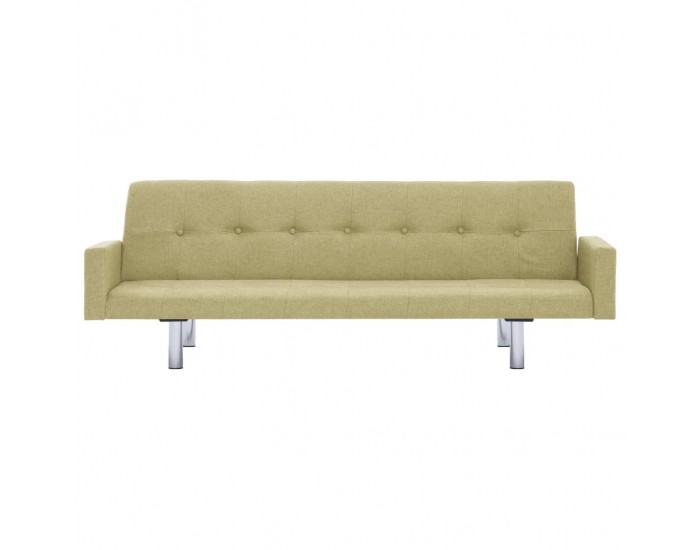 Sonata Разтегателен диван с подлакътници, зелен, полиестер -