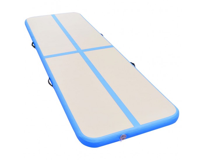 Sonata Надуваем дюшек за гимнастика с помпа, 400x100x10 см, PVC, син - Sonata Надуваем дюшек за гимнастика с помпа, 400x100x10 см, PVC, син -