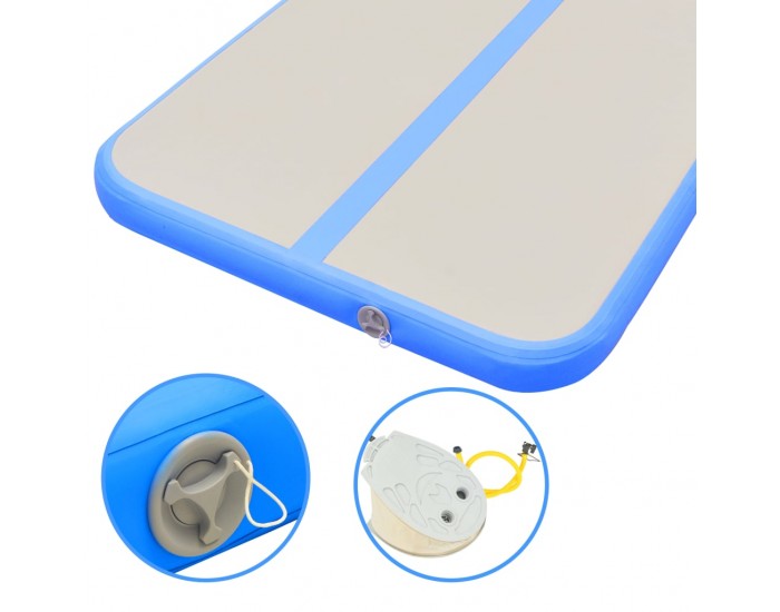 Sonata Надуваем дюшек за гимнастика с помпа, 400x100x10 см, PVC, син - Sonata Надуваем дюшек за гимнастика с помпа, 400x100x10 см, PVC, син -