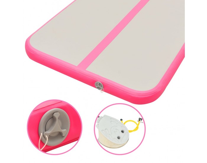 Sonata Надуваем дюшек за гимнастика с помпа, 500x100x10 см, PVC, розов -