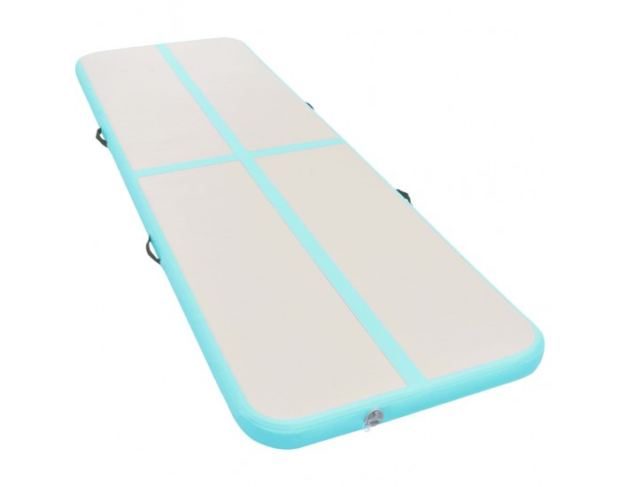 Sonata Надуваем дюшек за гимнастика с помпа, 600x100x10 см, PVC, зелен -