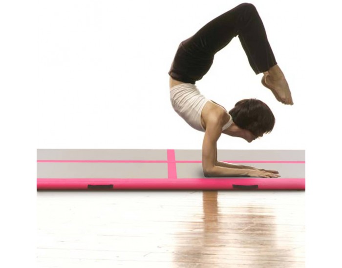 Sonata Надуваем дюшек за гимнастика с помпа, 700x100x10 см, PVC, розов -