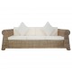 Sonata 3-местен диван с възглавници, естествен цвят, ратан -