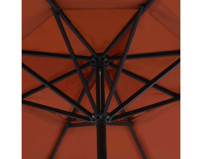 Sonata Градински чадър с преносима основа, теракота -