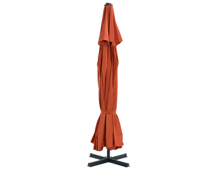 Sonata Градински чадър с преносима основа, теракота -
