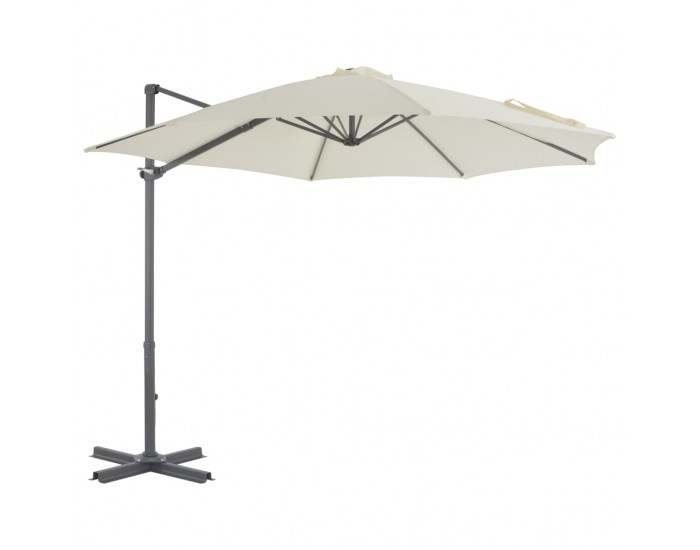 Sonata Градински чадър с преносима основа, пясъчен -