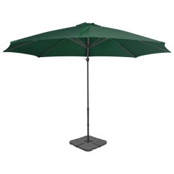 Sonata Градински чадър с преносима основа, зелен - Градина
