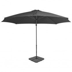 Sonata Градински чадър с преносима основа, антрацит - Градина