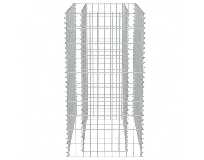 Sonata Габион плантер, поцинкована стомана, 90x50x100 cм -