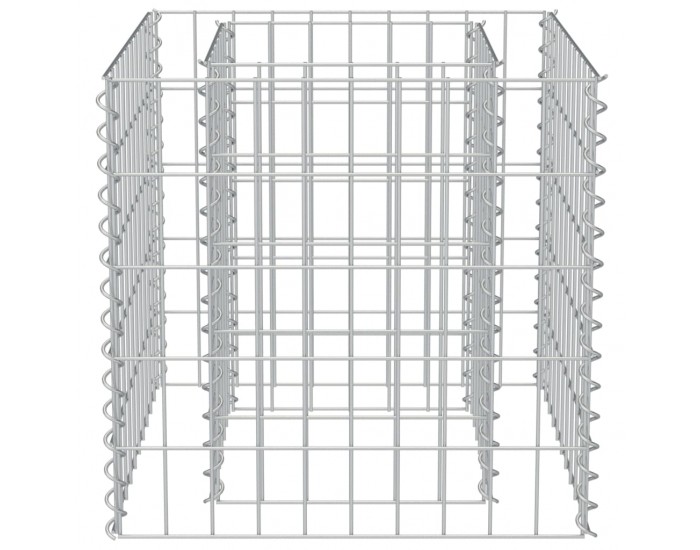 Sonata Габион плантер, поцинкована стомана, 50x50x50 cм -