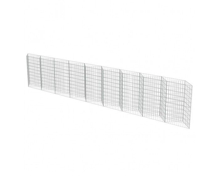 Sonata Габионна стена, поцинкована стомана, 630х30х100 см -