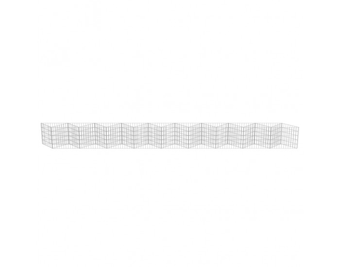 Sonata Габионна стена, поцинкована стомана, 630х30х50 см -