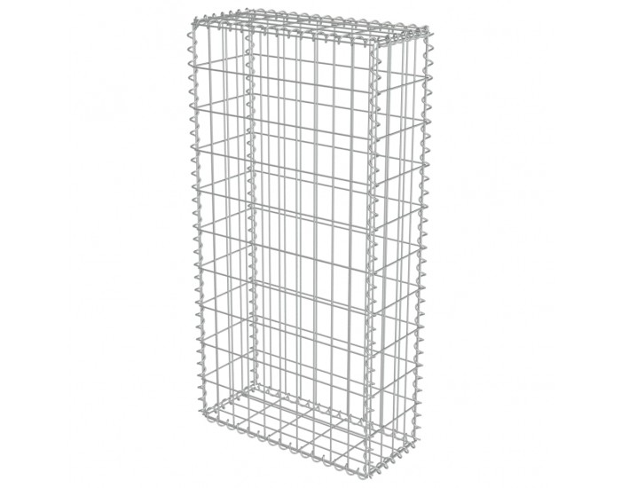 Sonata Габионна стена с капаци, поцинкована стомана, 50x20x100 см -