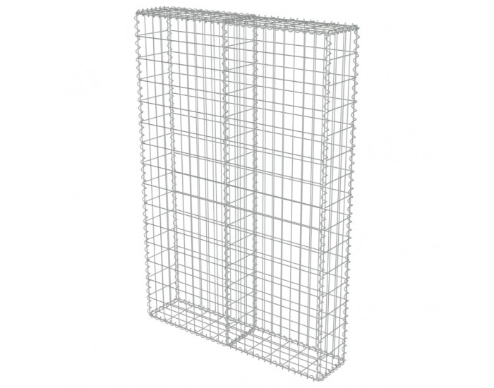 Sonata Габионна стена с капаци, поцинкована стомана, 100х20х150 см -